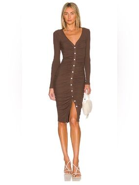 Superdown Grace Button Front Dress